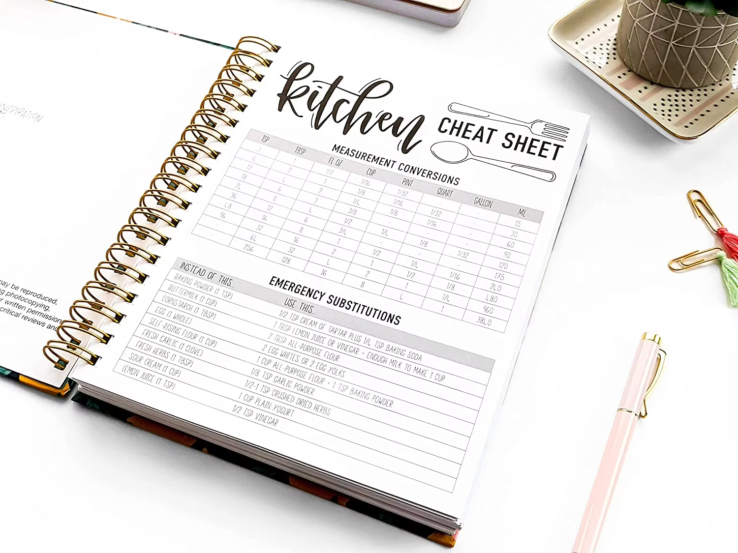 Spiral Recipe Book To Write Your Own Recipes A Blank Create Your Own Cookbook Journal Organizer