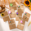 Handmade Diy Dried Flower Greeting Card Creative Flowers Literary Birthday Greeting Card Preserved Flower Cards