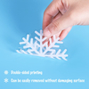White Snowflakes Window Clings New Year Merry Christmas Decorative Stickers