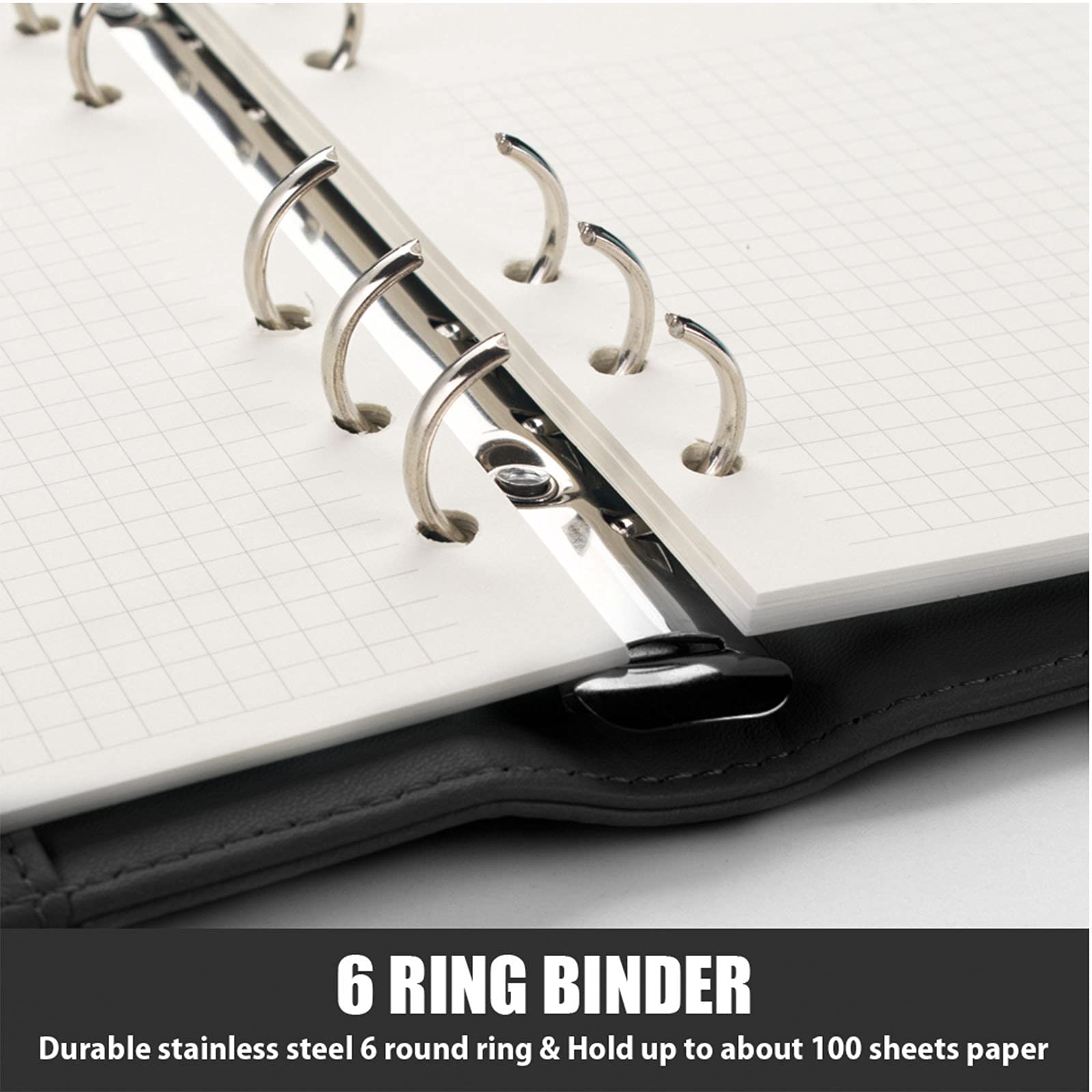  A5 Notebook Photocard Binder Budget Binder Ring Planner Loose Leaf Personal Organizer