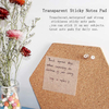Transparent Sticky Note Memo Pads Waterproof Memo Pads