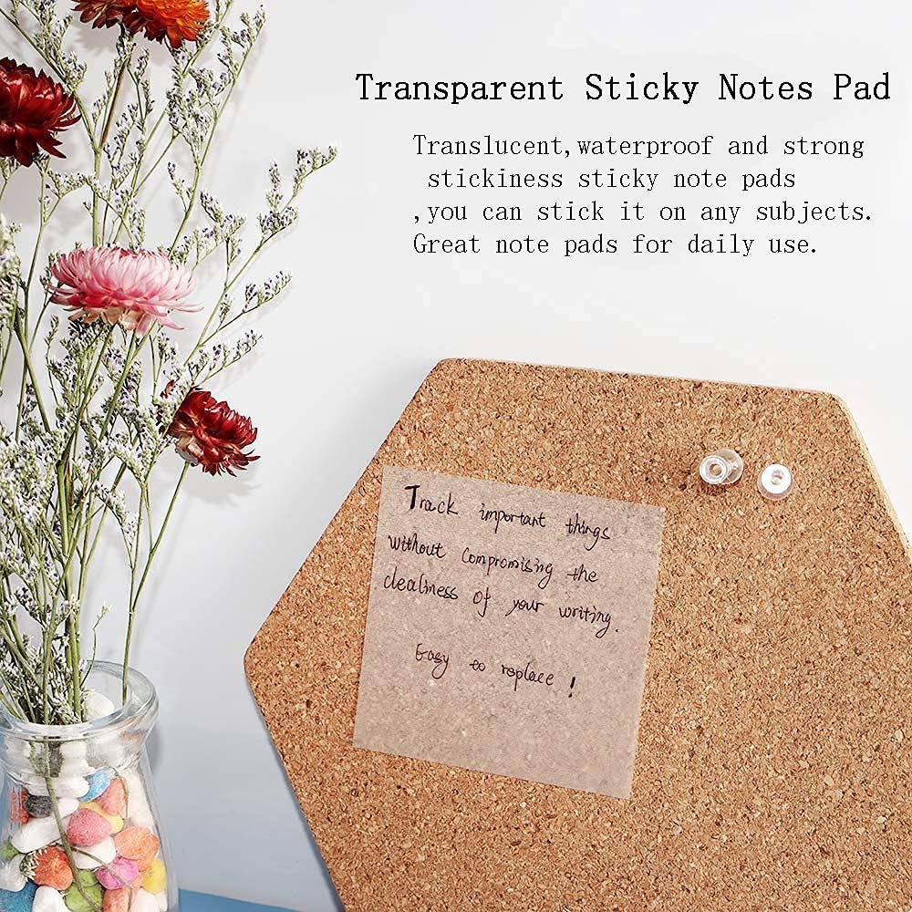 Transparent Sticky Note Memo Pads Waterproof Memo Pads