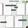 Spiral-Bound Undated Weekly & Monthly Planner 53 Week Agenda Journal Productivity Enhancing Stationery for Office Use