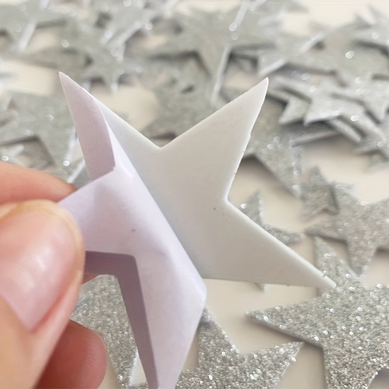 Self Adhesive Gold And Silver Stars Glitter Foam Stickers EVA Sticker Children Kindergarten Craft Scrapbook And Posters Stickers