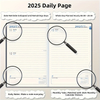 2025 365-Day Efficiency Organizer, Business Productivity Diary with Monthly & Weekly Planning, Self-Discipline Tracker