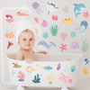 Cartoon Ocean Animals Wall Decals Peel and Stick Under The Sea Kids Room & Nursery Decor