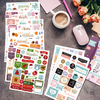 Monthly Weekly Daily Planner Sticker Set Custom Sticker Sheet Weekly Planner Sticker Value Pack 