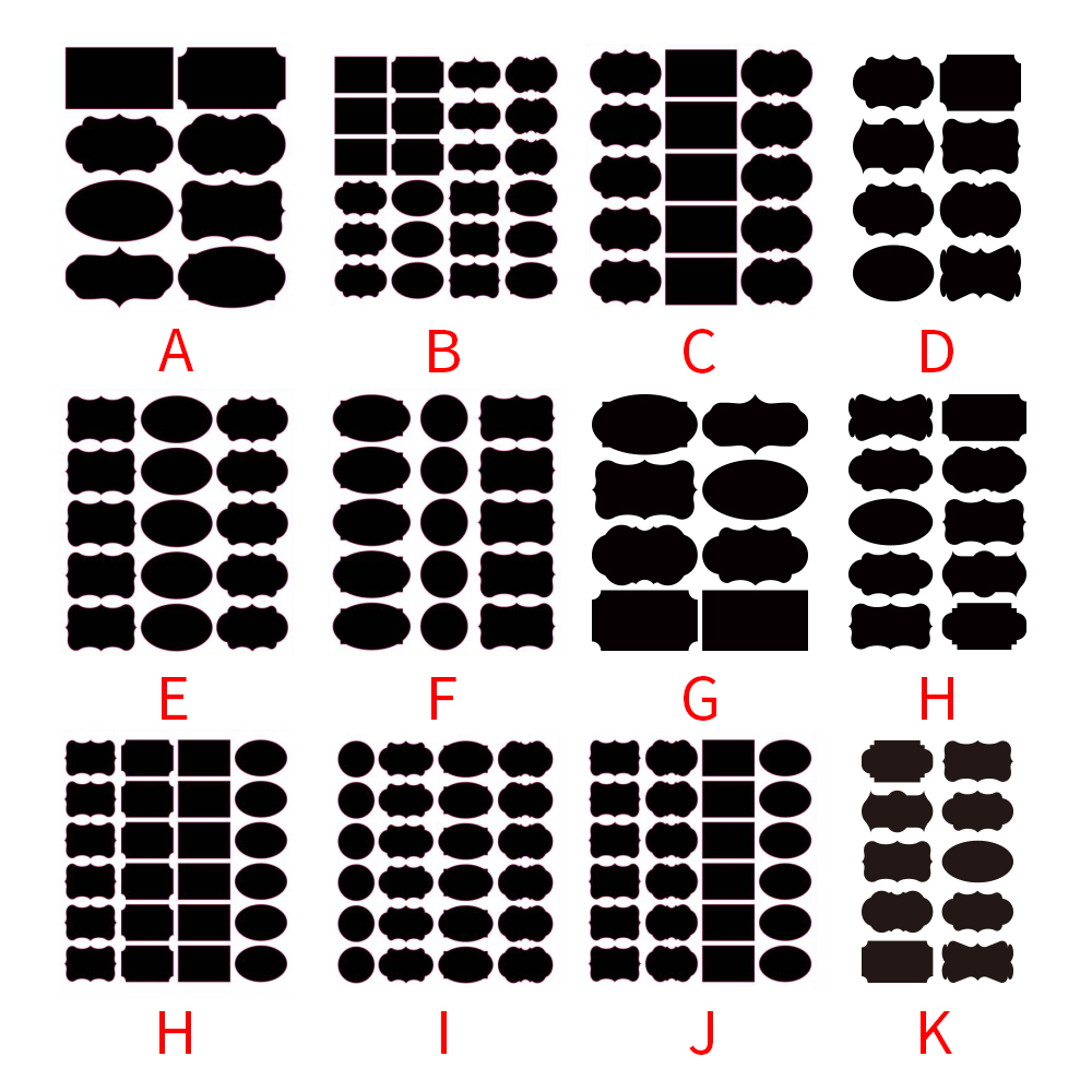 New Design Waterproof Chalkboard Label Sticker Home Jars Bottles Tag Chalkboard Labels Bulk With Pen 