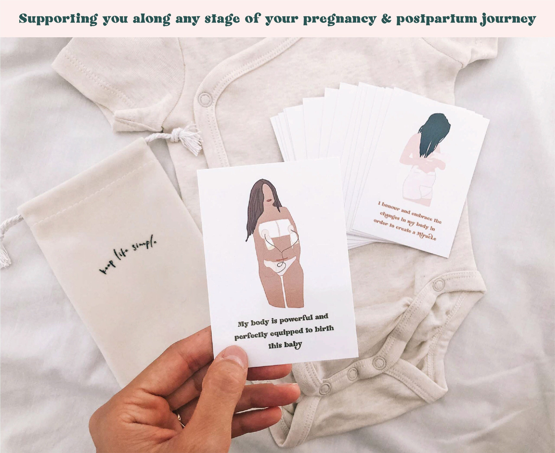Positive Affirmation Cards To Support New Mom Custom Pregnancy Affirmation Cards for Women