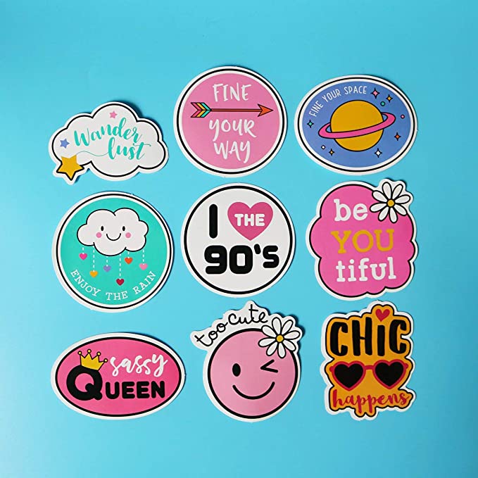 Custumized Logo Self Adhesive Vinyl Stickers Printing for Bicycle Diary Girls Motorcycle Phone Custom Decorative Lovely Sticker