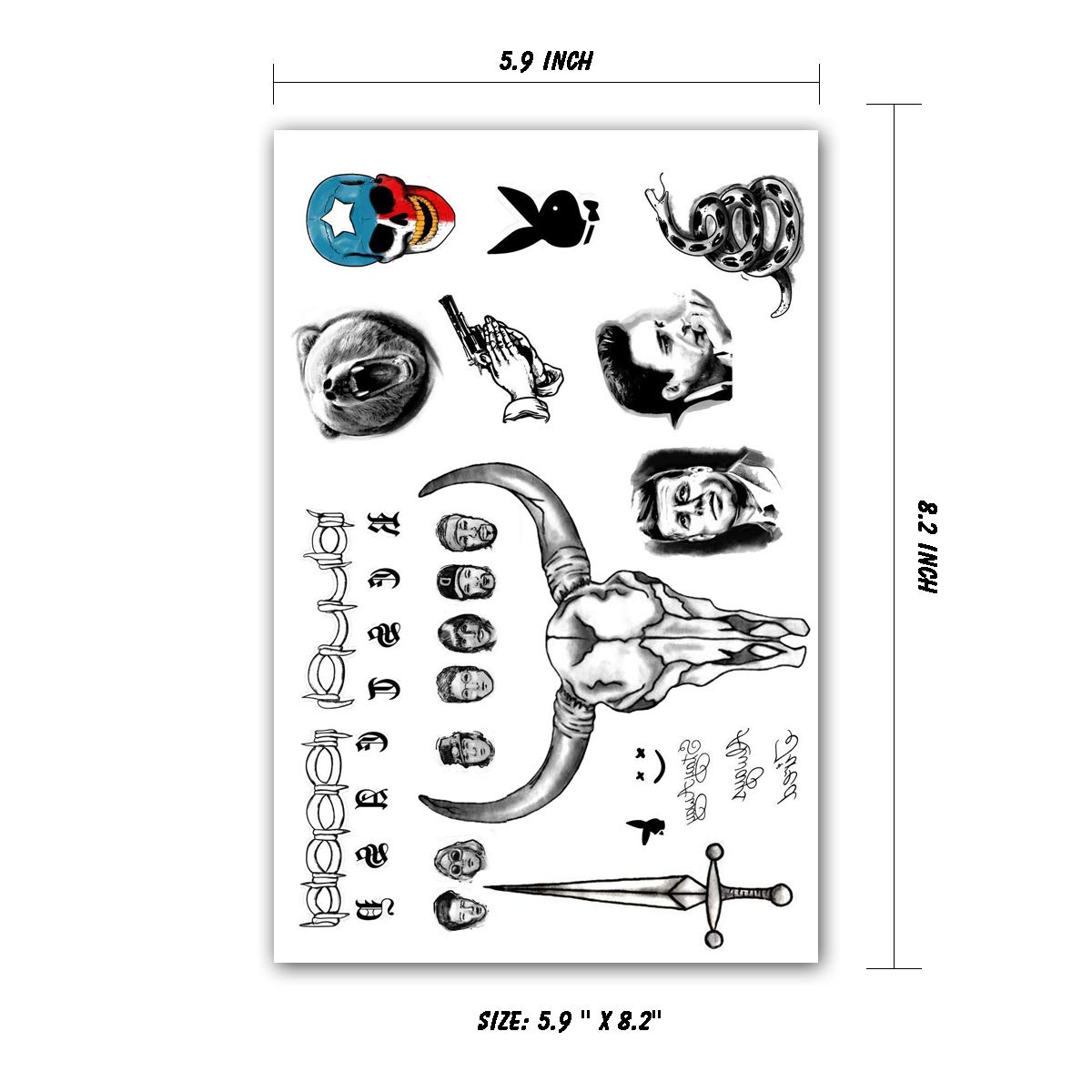 Face Temporary Tattoo Waterproff Stickers Face Neck Hands Arm Tattoos Sticker Buy