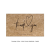 30 Natural Kraft Paper Cards Thank You For Your Business Cards Printing