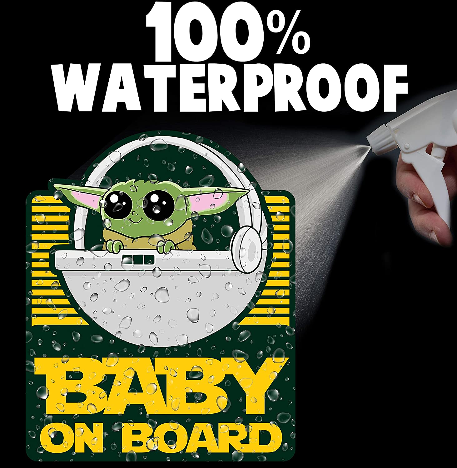 Baby Yoda Car Decals Stickers Vinyl Custom For Cars