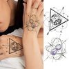 Black Temporary Tattoo Sticker Waterproof Body Arm Sticker