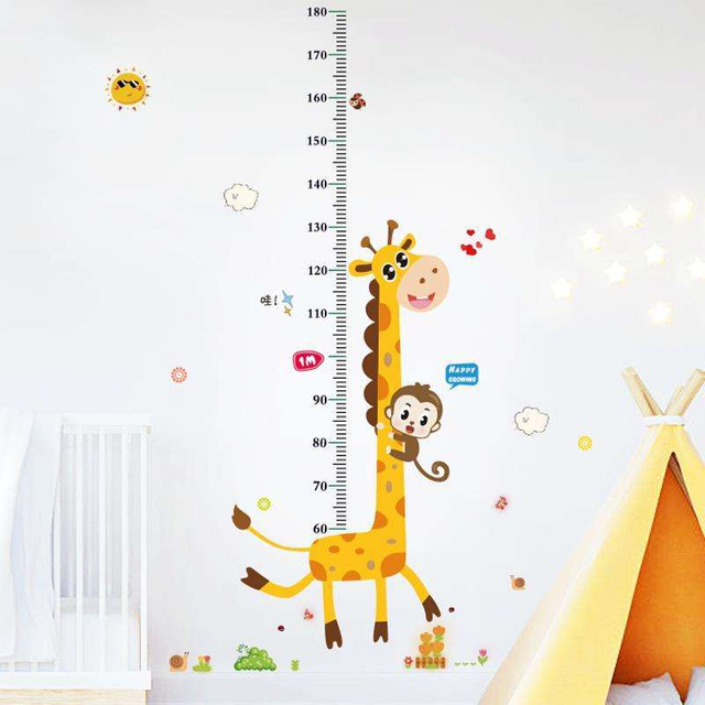 Children's Room Wall Stickers Growth Chart Height Growth Measurement Stickers