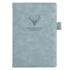 A5 Deer Head Design Soft PU Leather Hardcover Journal Diary Notebook with Ruled Papers 100sheets/200pages And Ribbon Bookmark