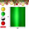 Gift Boutique Metallic Christmas Paper Card Stock Sheets Gold Silver Red Green Foil Boards for Flowers Scrapbook Crafts