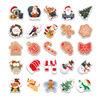 50 Pcs Die Cut Non-Repeating Vinyl Waterproof Sticker Label Merry Christmas Vinyl Stickers for Kids Xmas, Party Favorite