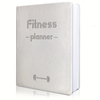 A5 Leatherette Fitness Planner Hardcover Workout Log Book to Track Exercise Progress for Women & Men
