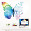 Custom Motivational Butterfly Wall Art Quote Stickers for Room Walls Believe in Yourself Inspirational Saying Wall Decals Sticker