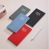 A6 60 Sheets 120-page Thin Weekly Calendar Planner PU Leather Portable Pocket Mini Book 365-day Daily Plan Notebook