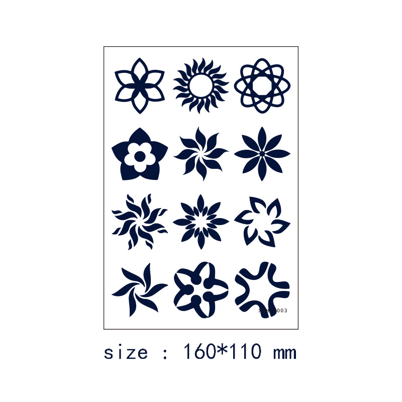 Juice Tattoo Sticker Moon Star Snow Semi Permanent Waterproof Art Tattoo Stickers