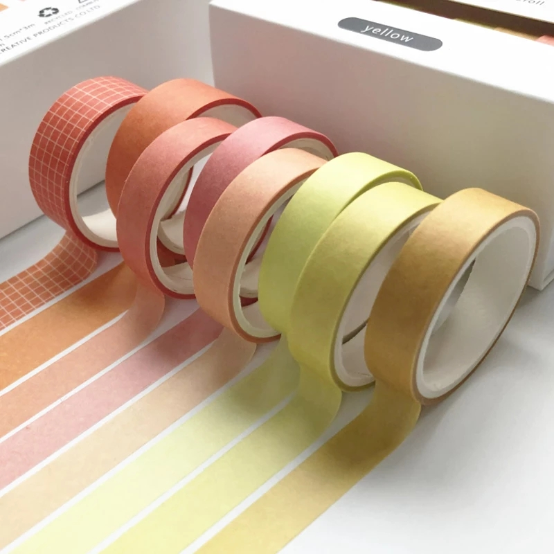 Retro Japanese Washi Tape Set Masking DIY Scrapbook Cute Sticker Kawaii Tape School Supplies