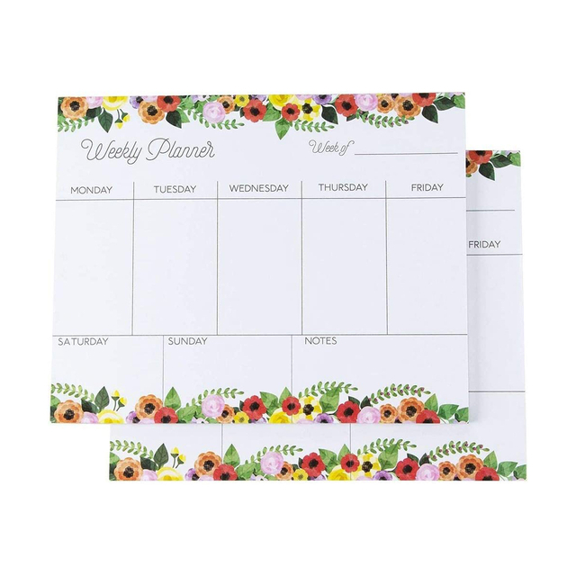 Weekly Daily To Do List Meal Planning Note Pad Notepad