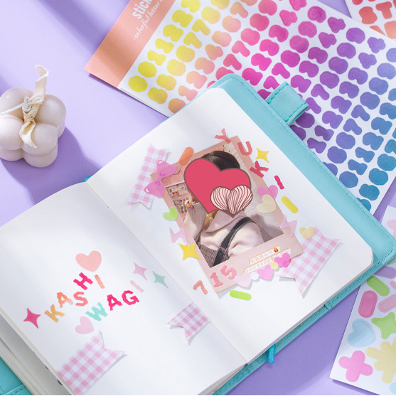 Colorful Number Letter Journal Customized Stickers