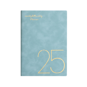 Customised International Sublimation English Unique Diary for 2025 with Soft Leather Cover Weekly & Monthly Planner