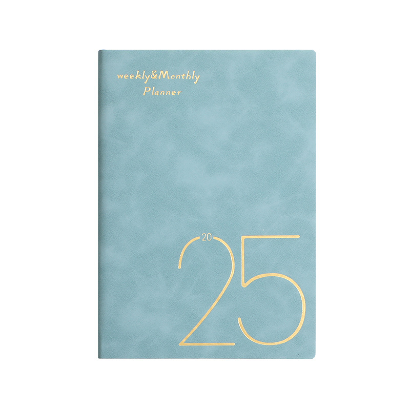 Customised International Sublimation English Unique Diary for 2025 with Soft Leather Cover Weekly & Monthly Planner