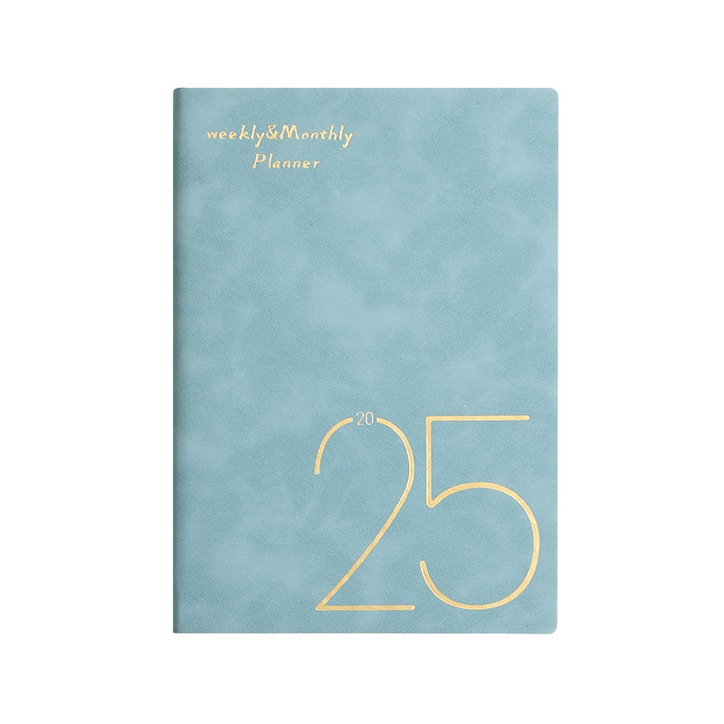 Customised International Sublimation English Unique Diary for 2025 with Soft Leather Cover Weekly & Monthly Planner
