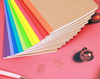 Colored Edges School Notbook for Students, Sturdy Durable Kraft Cover Exercise Book Notebooks for Primary