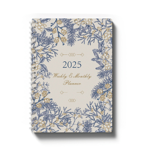 2025 Yearly Planner Custom Logo & Size Luxury Artistic Daily Weekly Monthly Hardcover Strong Binding Thick Paper Journal Dairy