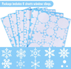 White Snowflakes Window Clings New Year Merry Christmas Decorative Stickers