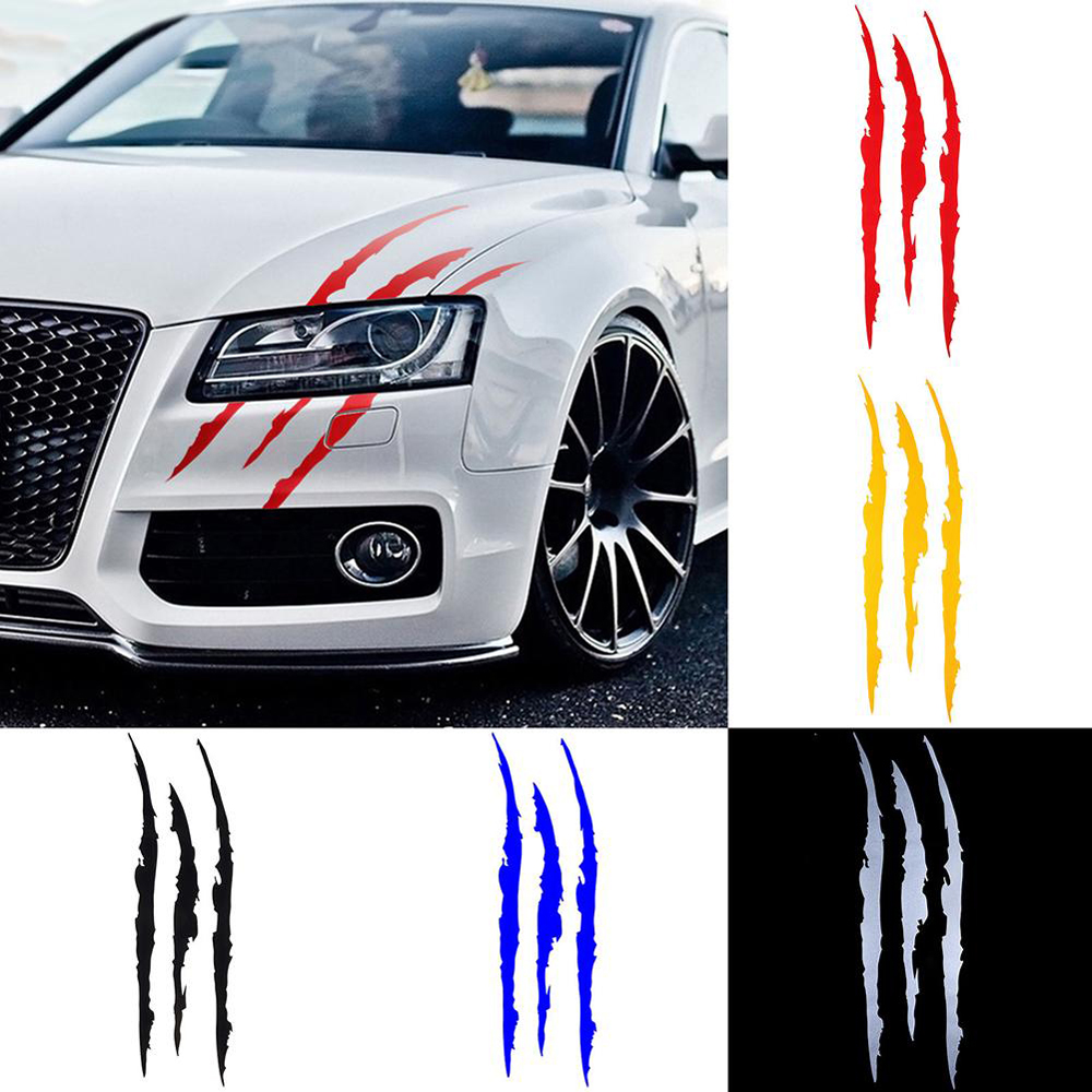 Auto Car Stickers Monster Claw Marks Scratch Waterproof Decals Car Sticker