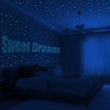 Glow in The Dark Stars with Crescent Moon Luminous Fluorescent Stickers Children's Room