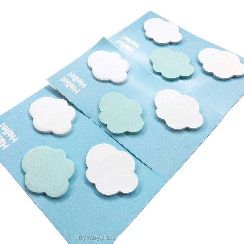 Cute Clouds Shape Mini Memo Pad Stationery Sticky Notes
