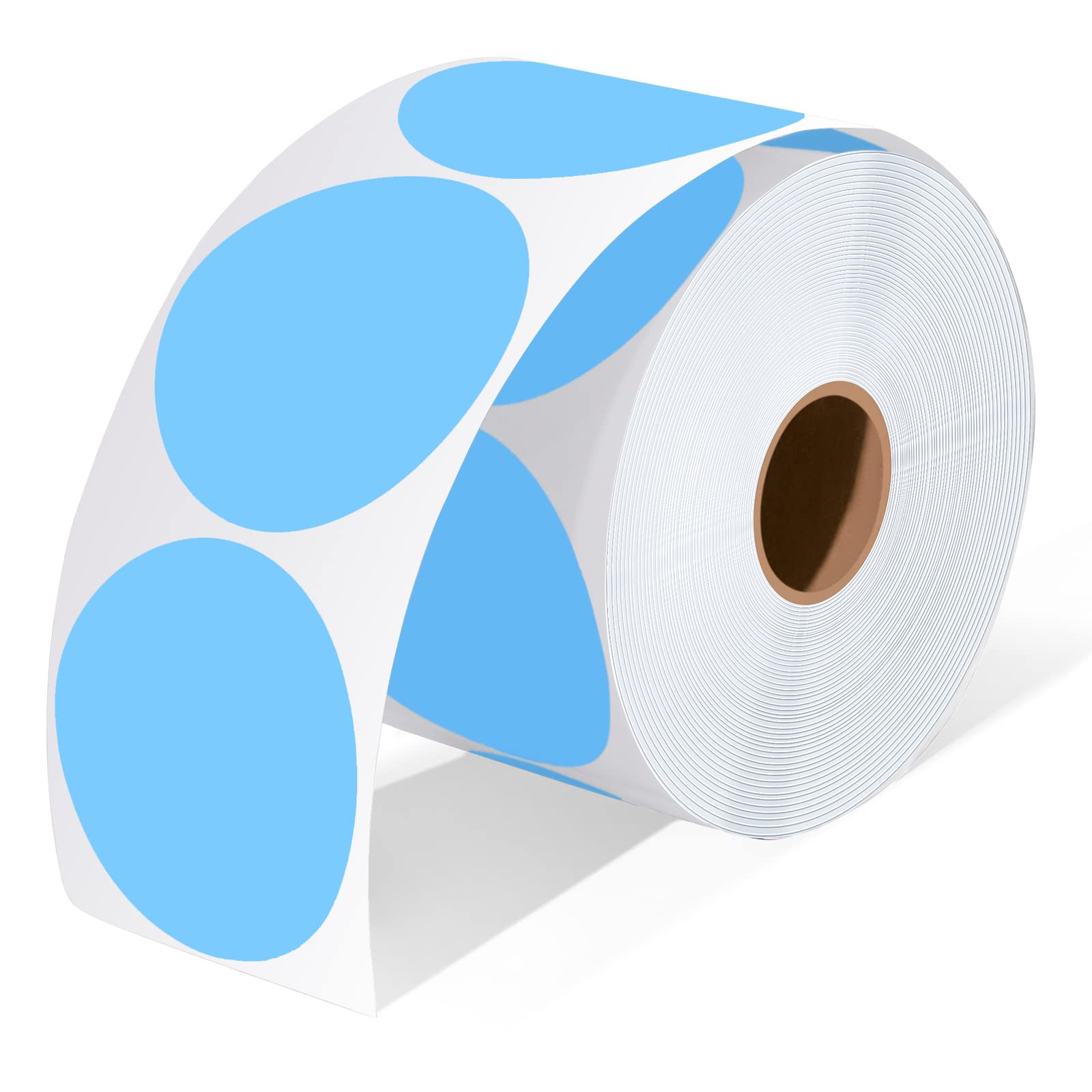 Self-Adhesive Vinyl Waterproof Logo Custom Multi-color 2" Round Circle Sticker Labels for Thermal Printer