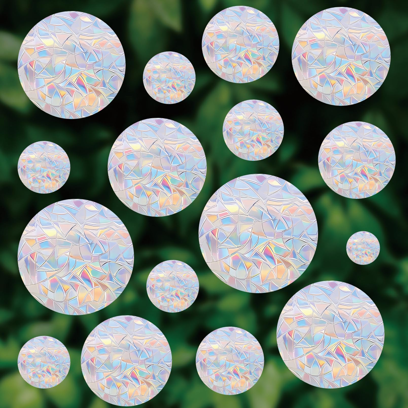 Vinyl Sticker Window Decal Custom Rainbow Sun Catcher Wall Stickers Window Cling Anti-Collision