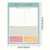 Custom Printing Undated Notepad for Daily Planning, Featuring a Checklist for Tasks And Goals