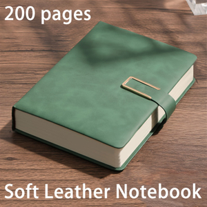A5 Soft Cover Faux Leather Notebook Meeting Notes Business Journaling Scrapbook