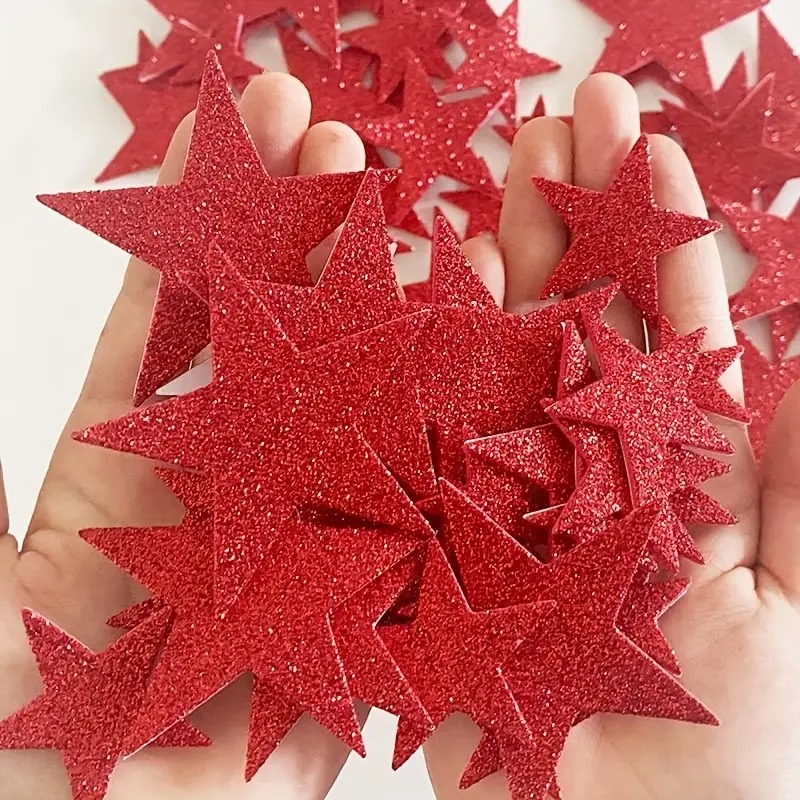 Self Adhesive Gold And Silver Stars Glitter Foam Stickers EVA Sticker Children Kindergarten Craft Scrapbook And Posters Stickers