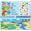 Reusable Sticker Book Animal Farm Princess Vehicles Ocean Dinosaurs, Reusable Sticker Books for Toddlers, Travel Toys