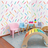 Trendy Sprinkle Confetti Strip Wall Sticker for Boys Girls Bedroom playroom Study Room Living Room Dance Room Wall Stickers