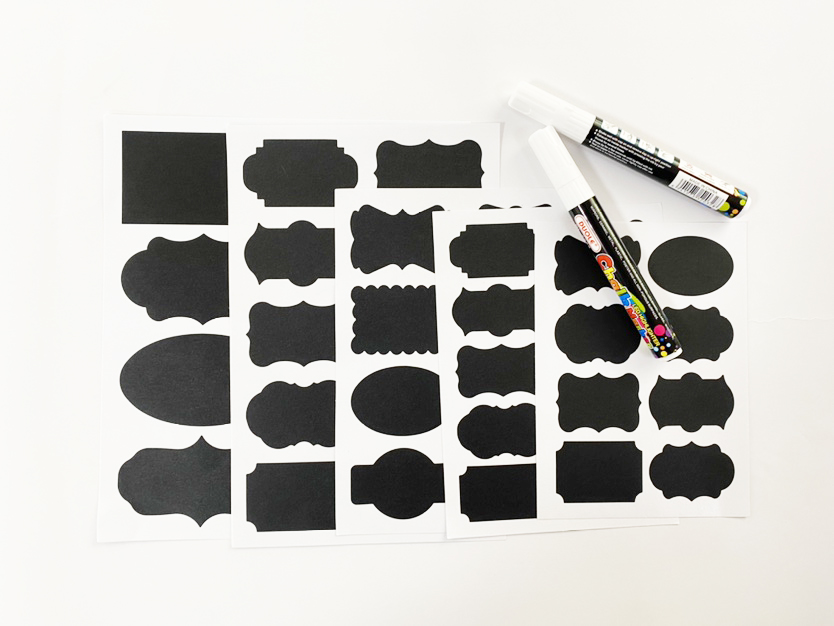 New Design Waterproof Chalkboard Label Sticker Home Jars Bottles Tag Chalkboard Labels Bulk With Pen 