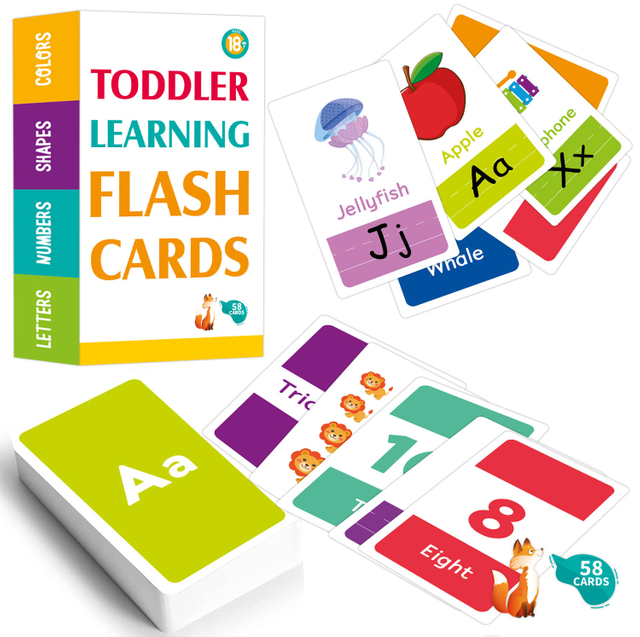 Flash Early Learning Card Learning for Kids, Educational Flashcards Reader Fun Sensory Learning Activities