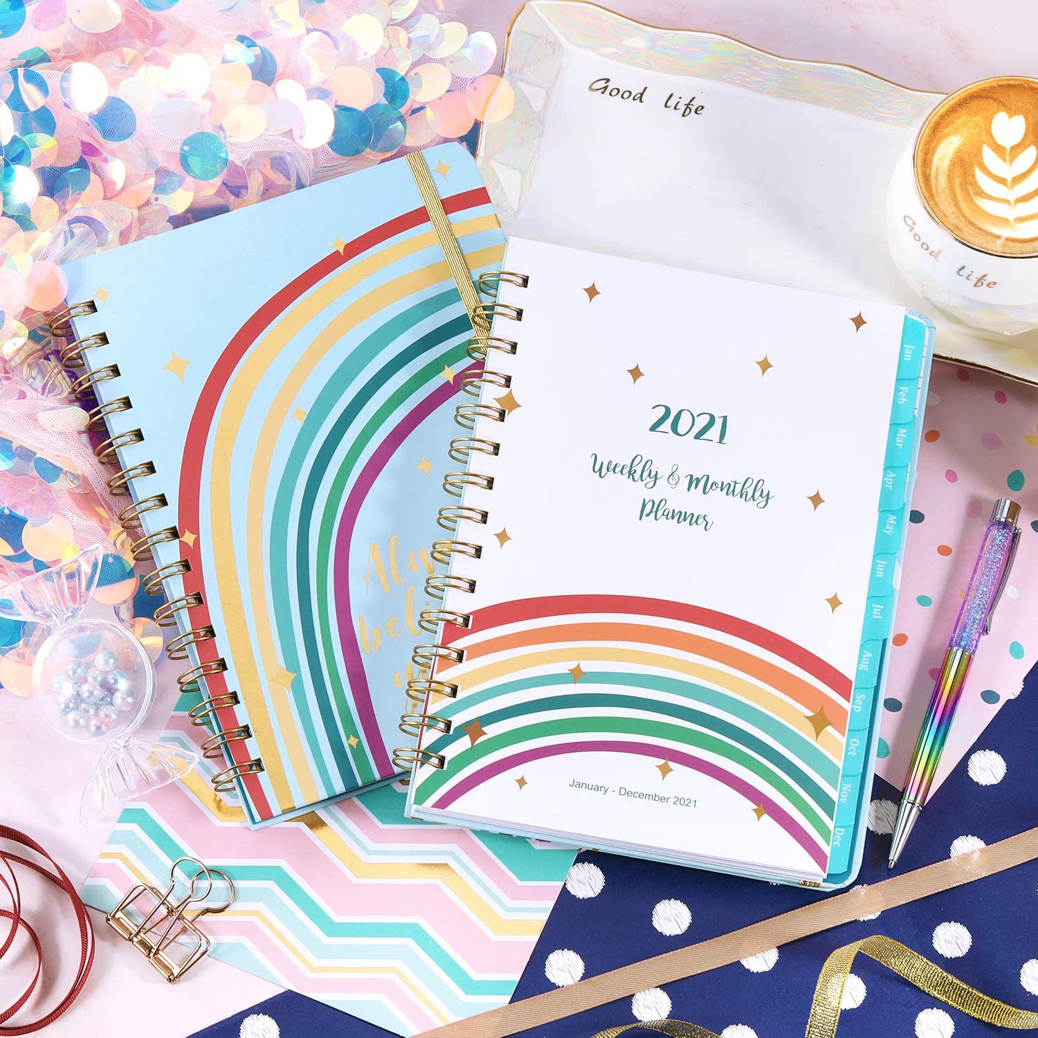 Planner Custom Weekly Planner A5 Size Spiral Notebook For Student
