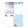Custom Made Winter Notepads Tear Off Holiday Notepads Paper for Christmas Home School And Office