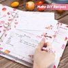 Recipe Binder Custom Book 3 Ring Organizer Holder Full Page Recipe Book Binder with Recipe Cards Gift for Birthday Mother\'s Day